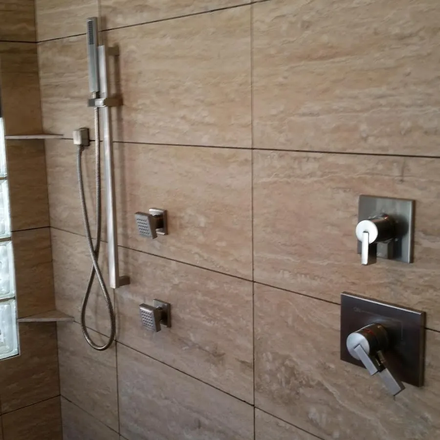 Shower fixture installation for Water Heater Replacement in Rantoul
